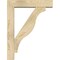 Ekena Millwork Funston Block Rough Sawn Bracket w/ Offset Brace, Douglas Fir, 6"W x 26"D x 34"H BKT0604X26X34FST05RDF - alternate 3